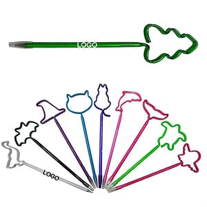 Different Shaped Plastic Bent Pen
