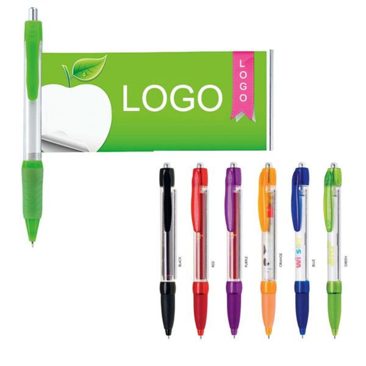 Plastic Click Action Banner Pen