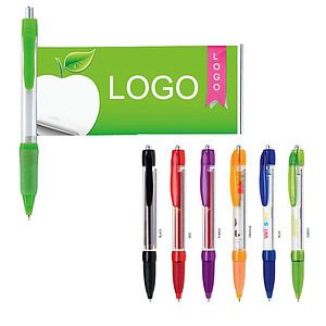 Plastic Click Action Banner Pen