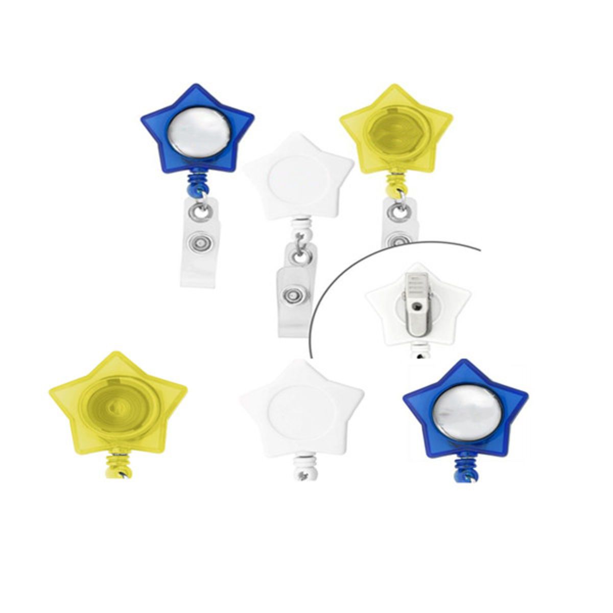 Star Shaped Retractable Badge Holder