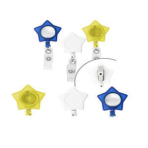 Star Shaped Retractable Badge Holder