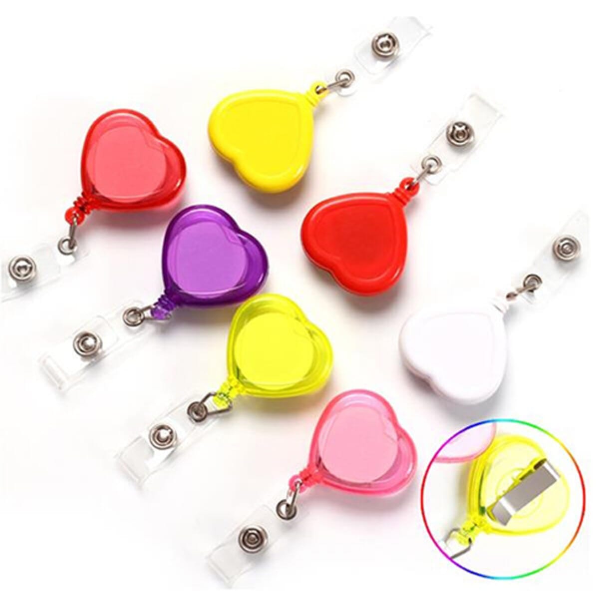 Heart Shape Badge Reel