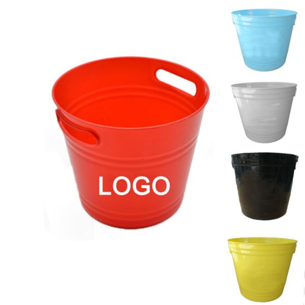 200 oz Party Plastic Ice Bucket W/ Handles