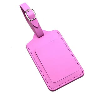 PU Leather Luggage Tag W/ Open Window