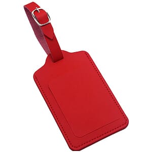PU Leather Luggage Tag W/ Open Window