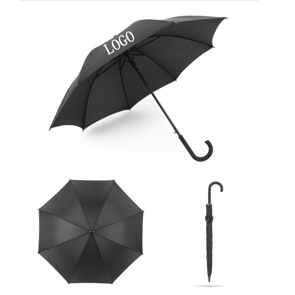 Auto Open Hook Handle Umbrella