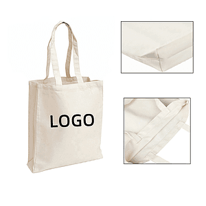 10 oz Cotton Canvas Boat Tote Bag (11 13/16" W x 13 3/4" H x 3" G)