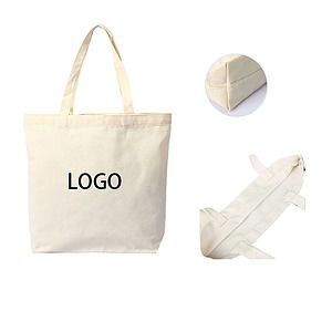 10 oz Cotton Canvas Boat Tote Bag (11 13/16" W x 13 3/4" H x 3" G)