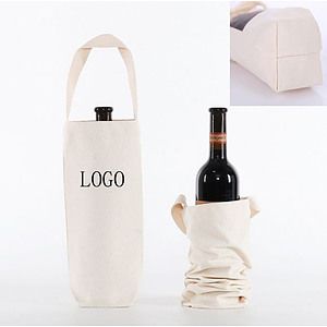 Canvas Single Wine Tote Bag