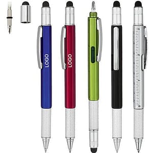 Metal 6 in 1 Stylus Ballpoint Pen