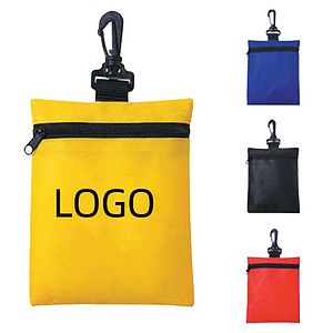 Waterproof Non-woven Zipper Pouch W Clip