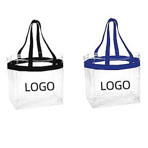 Clear Stadium Tote W Reinforced Handles