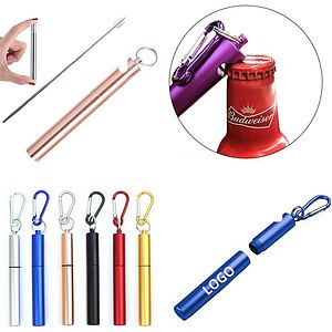 Stainless Steel Straw W/ Bottle Opener