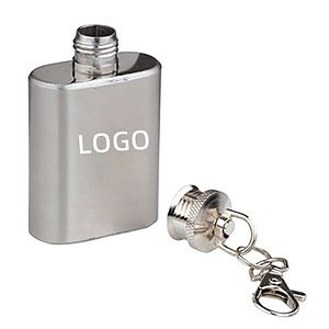 1 oz Mini Stainless Steel Flask