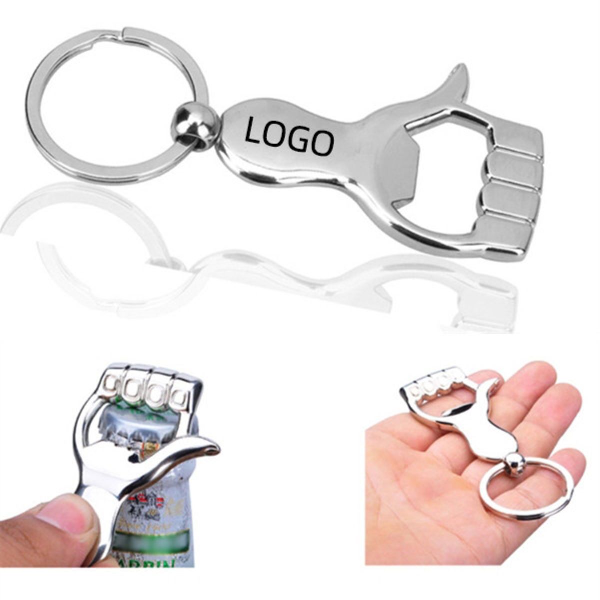 Thumb Up Bottle Opener W Keyring