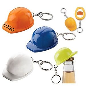 Helmet Shaped Bottler Opener W Keychain