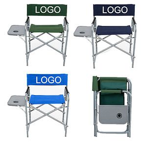 Portable Camping Folding Chair with Side Table