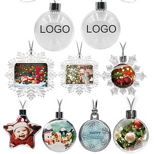 Transparent Plastic Christmas Ornaments Ball