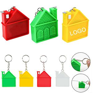 House Measuring Tape Keychain
