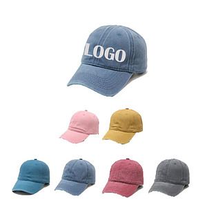 6 Panel Structured Washed Baseball Cap