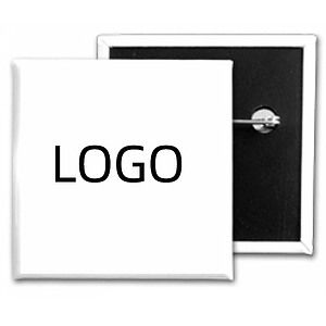 1 15/16" Square Button Badge Custom Button