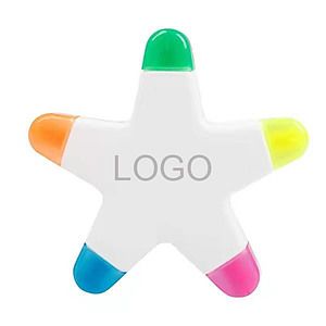 Star Shaped 5-in-1 Color Highlighter