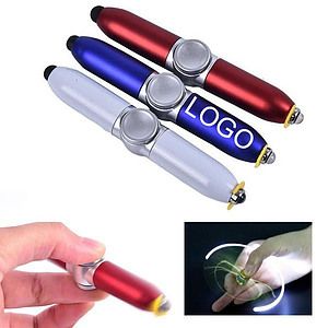 LED Light Stylus Pen Rotating Finger Top