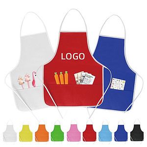 Children's Non Woven Apron W Front Pockets