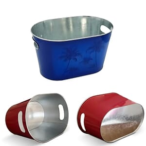 10 Qt Iron Double Handles Beer Ice Bucket