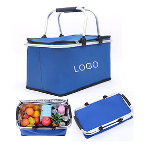 Folding Insulated Picnic Basket