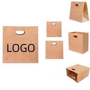 Die Cut Handle Kraft Paper Bag(13 3/4" H x 5 1/8" G x 11 13/16" W)