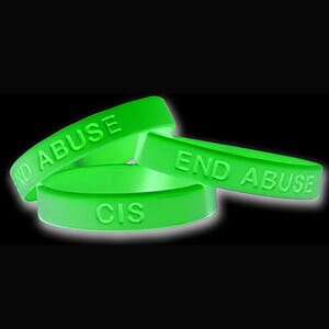 1/2" Debossed And Glow In The Dark Silicone Bracelets