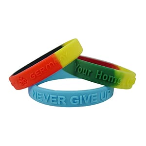 1/2" Embossed & Segmented Silicone Bracelets