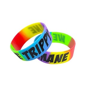 1" Debossed & Segmented Silicone Bracelets