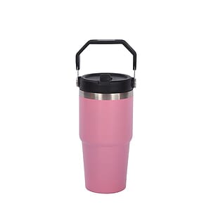 20 oz Stainless Steel Tumbler W/ Straw