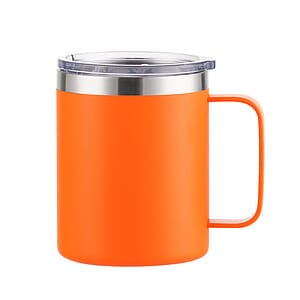 12 oz Stainless Steel Tumbler W/ Lid & Handle