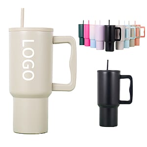 30 oz Stainless Steel Tumbler W/ Straw & Lid