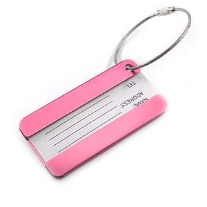 Aluminium Alloy Luggage Tag W/ Keyring