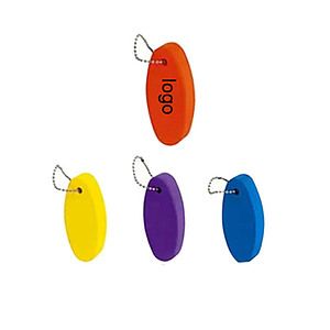 Soft Oval Floater Keychain