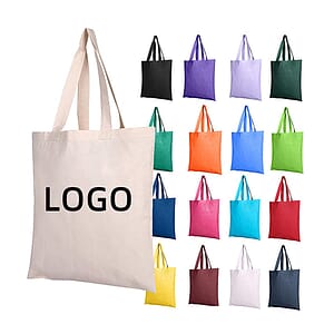 Small Colorful Grocery Canvas Tote Bag