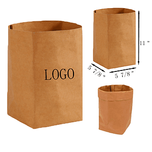 Washable Kraft Paper Storage Bag