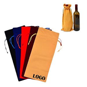 Velet Drawstring Wine Bottle Bag