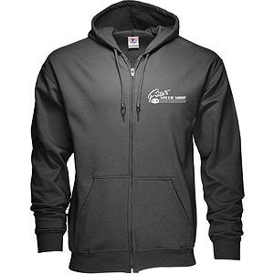 ZIPPERED HOODIE - SCREEN PRINT