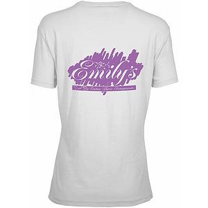 SCREEN PRINTED LADIES 100% COTTON WHITE T-SHIRT