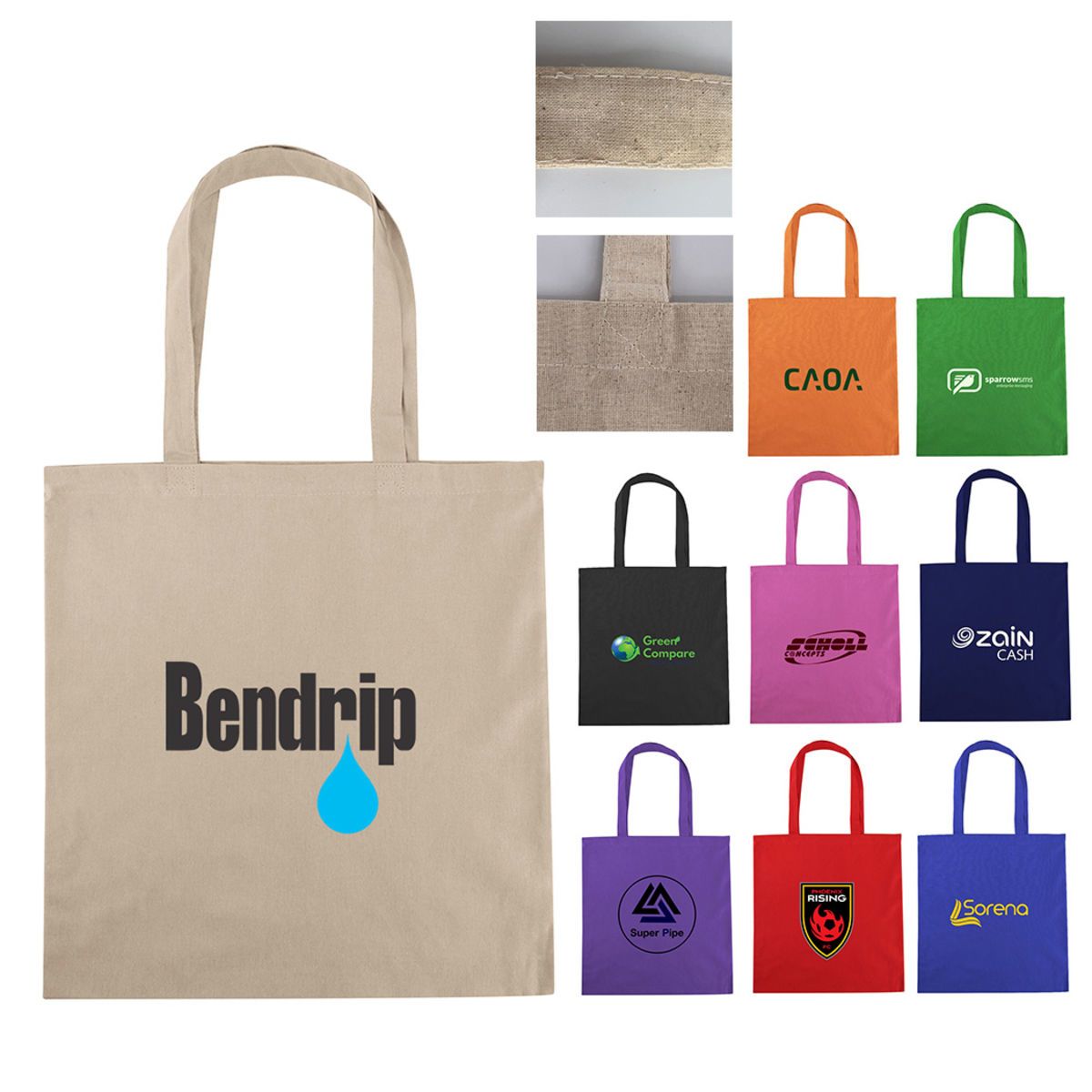 Portola Cotton Canvas Tote Bag