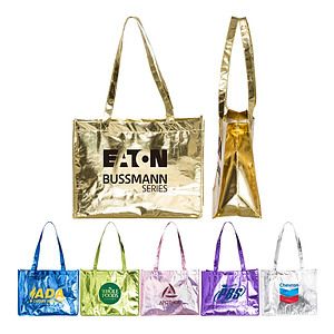 Large Metallic Tote Bag
