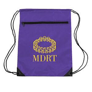 Velocity Zippered Drawstring Backpack