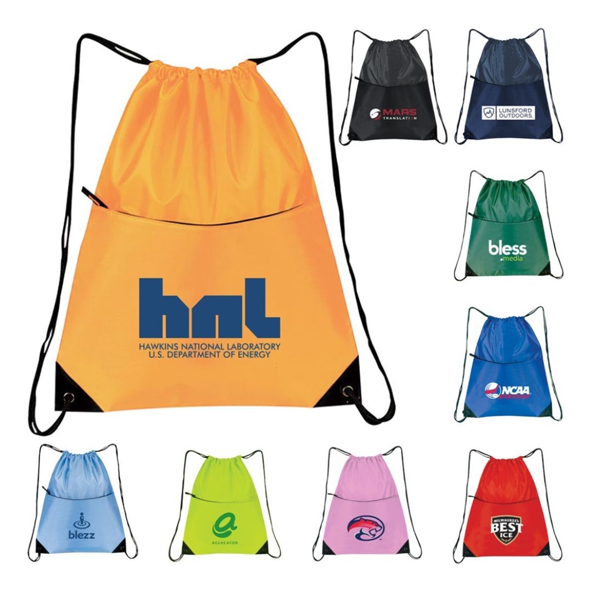 Rainbow Drawstring Bag