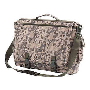 Digital Camo Deluxe Portfolio Briefcase Messenger Bag