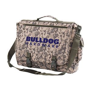 Digital Camo Deluxe Portfolio Briefcase Messenger Bag